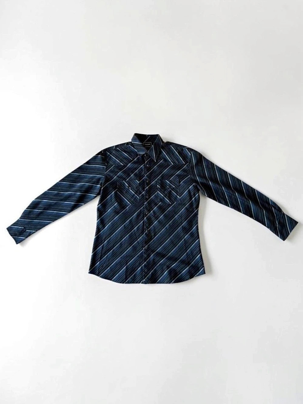 Vintage Y2K Saxifon USA Western Pearl Snap Shirt L